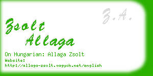 zsolt allaga business card